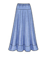 New Look Sewing Pattern N6668 for Misses' V-neck sleeveless top & flared skirt in linen and silky fabrics