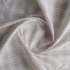 Oatmeal Plaid Yarn-Dyed Linen Blend Fabric – neutral beige plaid on white, lightweight 