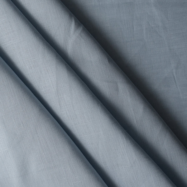 Powdered Sky dusty blue-grey 100% linen fabric, 155 GSM, 50 LEA plain weave