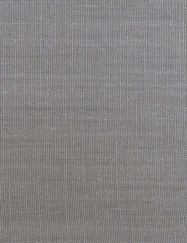 Quarry Taupe heavyweight 100% linen upholstery fabric in a mineral taupe-grey