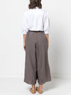 Reeve Woven Culotte sewing pattern – wide-leg cropped pants with elastic waistband, inseam pockets, and hem pleats