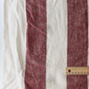 Rosewood Broadstripe Extra Wide 100% Linen Fabric