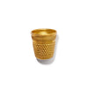 Gold textured cup on a white background
