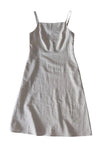 Light gray slip dress on a white background