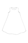 The Trapeze Sewing Pattern - Flared Dress with Neat Shoulders and Shallow Neckline