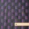 Violet Shadow Giza Cotton Blend Fabric with purple to black gradient blocks