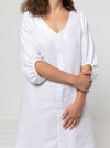 Zalia Woven Top and Dress pattern featuring versatile neckline options and stylish balloon sleeves.