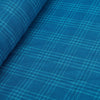 Blue Plaid 100% Linen Fabric