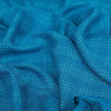 Blue Plaid 100% Linen Fabric