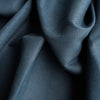 Elegant Business Blue Linen-Cotton Blend Fabric with a touch of spandex, offering a soft feel and wrinkle resistance for timeless fashion pieces.