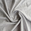 Sophisticated Chrome Grey Linen Fabric with a fine linen texture and a blend of white warp and grey weft, ideal for creating elegant and timeless clothing.