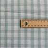 Trendy checked Gumtree Gingham fabric in pale green and white, lightweight and versatile