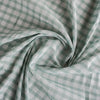 Trendy checked Gumtree Gingham fabric in pale green and white, lightweight and versatile