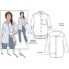 Lauren Boyfriend Shirt sewing pattern, showcasing an oversized shirt with interesting sleeve details and men’s style shirt tails, perfect for a laid-back yet fashionable outfit.