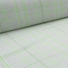 Lime Green Plaid Linen Blend Fabric
