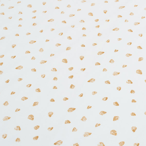 Little Leaf Print 100% Linen Fabric