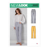 Misses' High Waisted Flared Pants N6660 Pattern with Front Fly Zipper