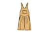 Misses' Overall with Shaped Raised Waist and Back TiesSewing Pattern