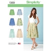 Misses' Skirts 1369 Multi-Size Sewing Pattern