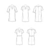 Misses' V-neckline Shift Dresses Sewing Pattern