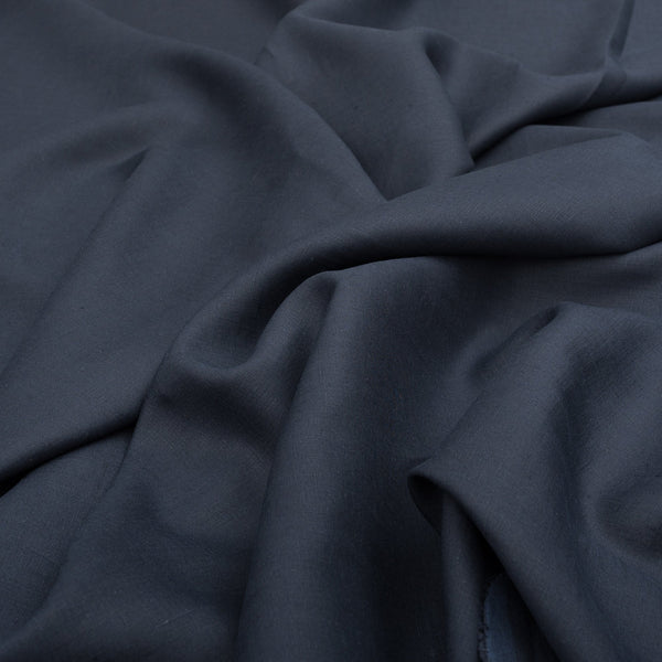 Navy Blue 100% Linen | Remnant