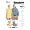 Unisex Adaptive Shirt S9487 Multi-Size Sewing Pattern